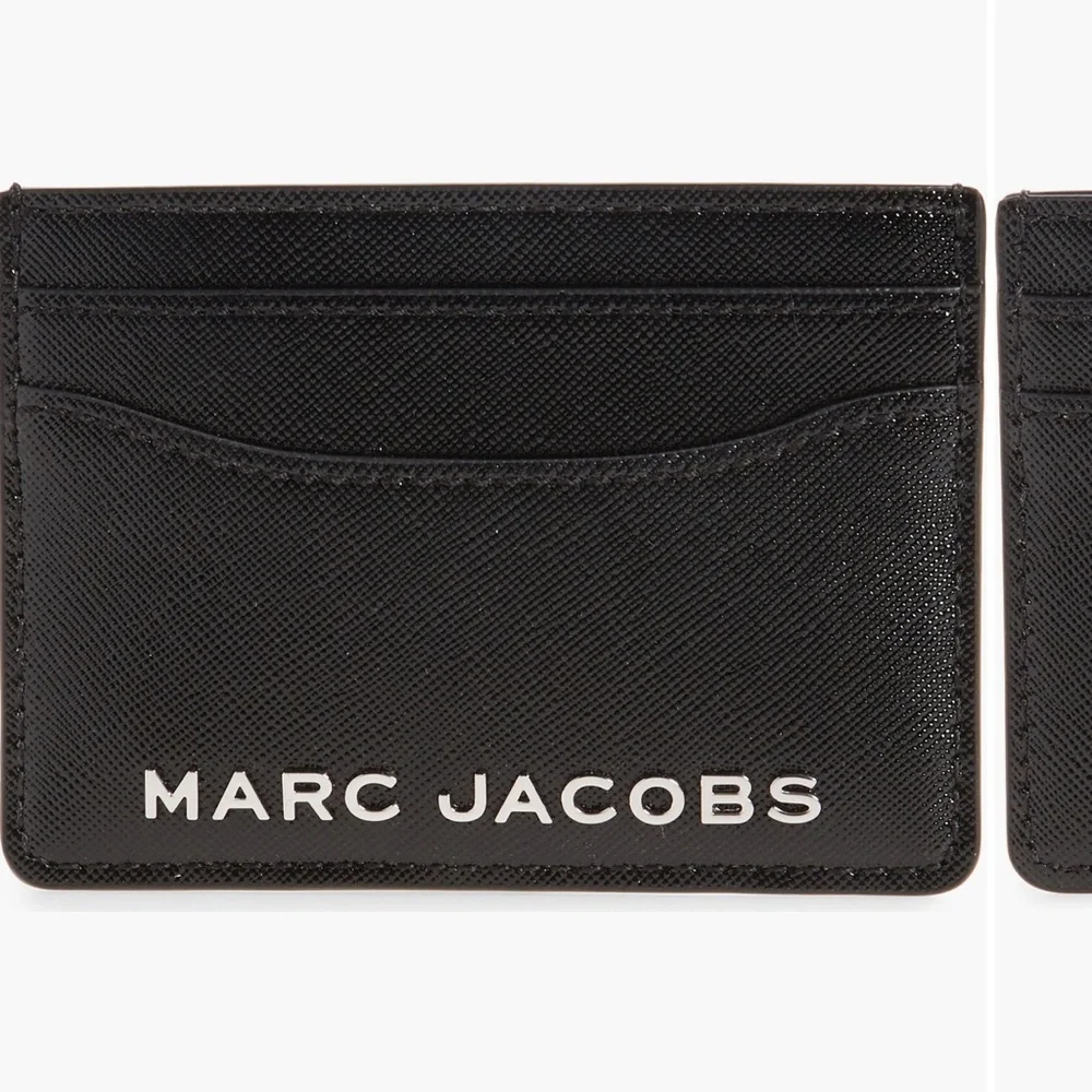 NWT✨ Marc Jacobs Black Leather Card Holder